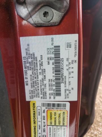 Photo 10 from auction – 2014 FORD FUSION with VIN 3FA6P0H77ER151535
