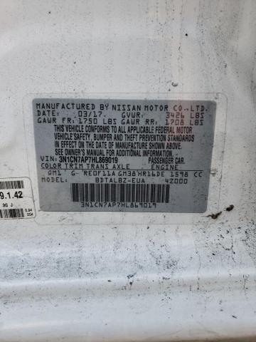 Photo 10 from auction – 2017 NISSAN VERSA S with VIN 3N1CN7AP7HL869019