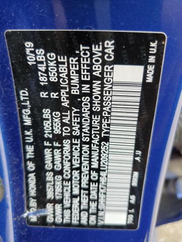 Photo 10 from auction – 2020 HONDA CIVIC EX with VIN SHHFK7H64LU209252