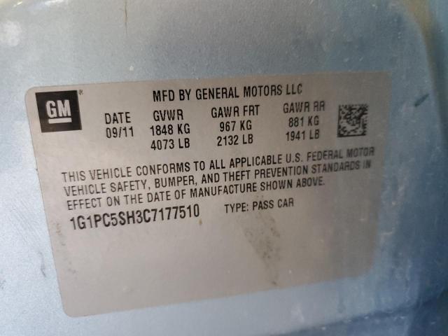 Photo 10 from auction – 2012 CHEVROLET CRUZE LS with VIN 1G1PC5SH3C7177510