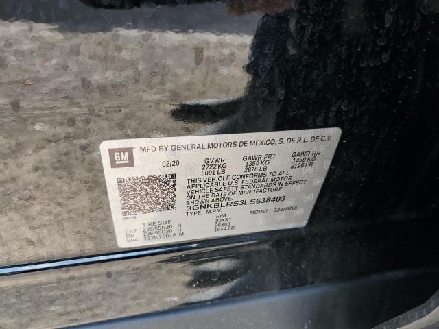 Photo 10 from auction – 2020 CHEVROLET BLAZER PRE with VIN 3GNKBLRS3LS638403