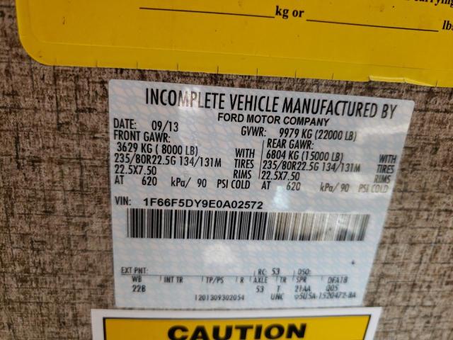 Photo 10 from auction – 2014 FORD F53 with VIN 1F66F5DY9E0A02572