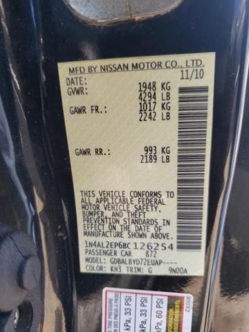 Photo 10 from auction – 2011 NISSAN ALTIMA S with VIN 1N4AL2EP6BC126254
