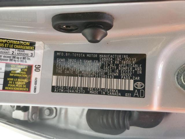 Zdjęcie 10 z aukcji – 2014 TOYOTA COROLLA L z VIN 2T1BURHE2EC085440