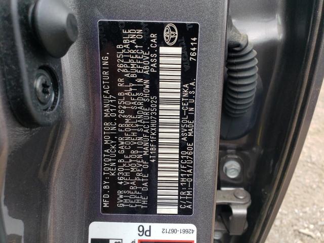 Photo 10 from auction – 2017 TOYOTA CAMRY LE with VIN 4T1BF1FKXHU735025