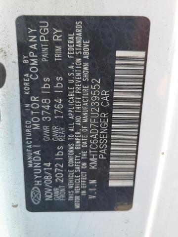 Photo 10 from auction – 2015 HYUNDAI VELOSTER with VIN KMHTC6AD7FU239552