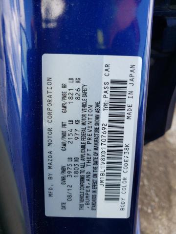 Photo 10 from auction – 2013 MAZDA 3 I with VIN JM1BL1V8XD1707692