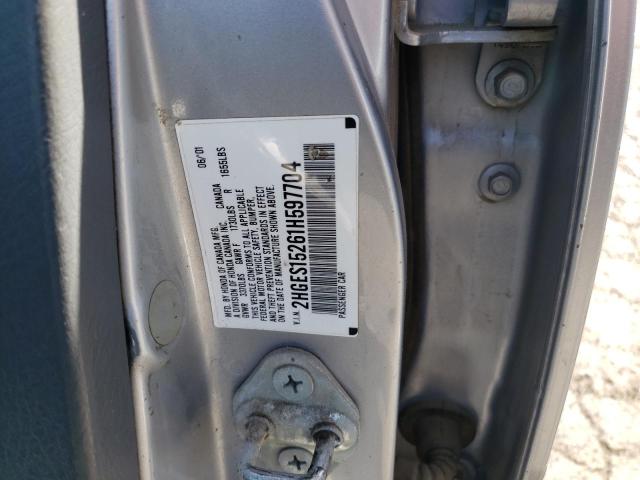 Photo 10 from auction – 2001 HONDA CIVIC with VIN 2HGES15261H597704