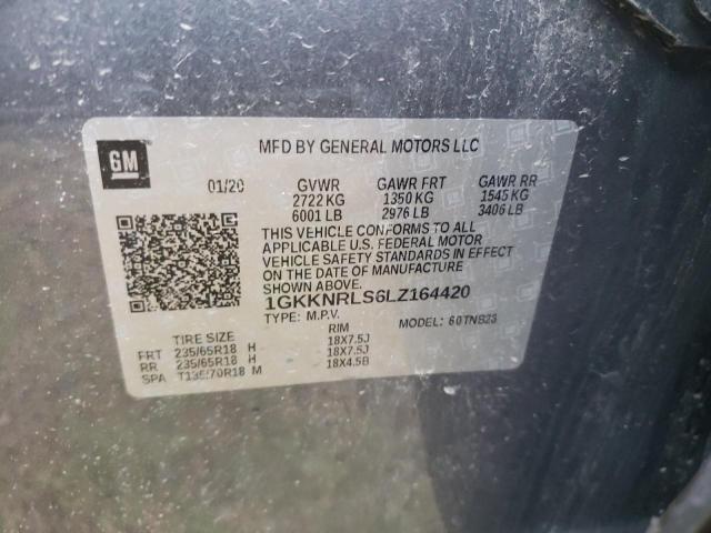 Photo 10 from auction – 2020 GMC ACADIA SLE with VIN 1GKKNRLS6LZ164420