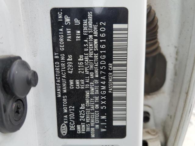 Photo 10 from auction – 2013 KIA OPTIMA LX with VIN 5XXGM4A75DG161602