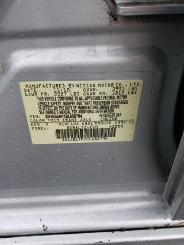 Photo 10 from auction – 2011 NISSAN SENTRA 2.0 with VIN 3N1AB6AP4BL650794