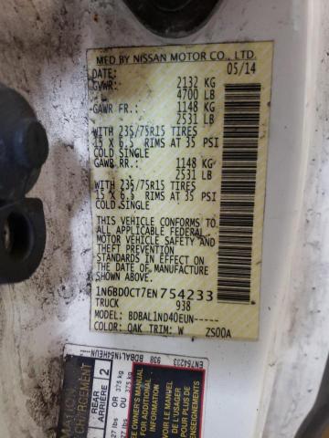 Photo 10 from auction – 2014 NISSAN FRONTIER S with VIN 1N6BD0CT7EN754233
