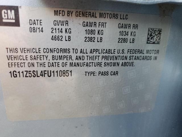 Photo 10 from auction – 2015 CHEVROLET IMPALA LS with VIN 1G11Z5SL4FU110851