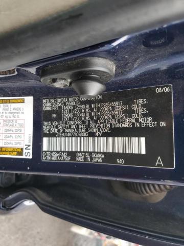 Photo 10 from auction – 2007 TOYOTA 4RUNNER SR with VIN JTEBU14R778078083