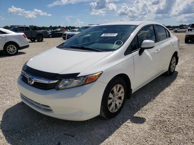 Photo 2 from auction – 2012 HONDA CIVIC LX with VIN 19XFB2F57CE042003