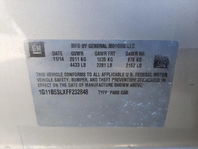 Photo 10 from auction – 2015 CHEVROLET MALIBU LS with VIN 1G11B5SLXFF232848