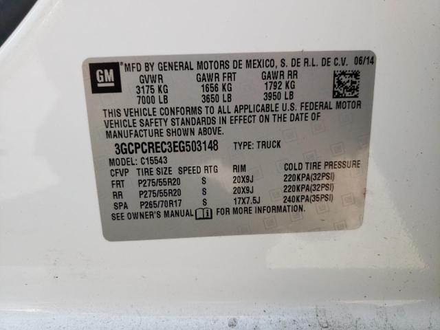Photo 10 from auction – 2014 CHEVROLET SILVERADO with VIN 3GCPCREC3EG503148