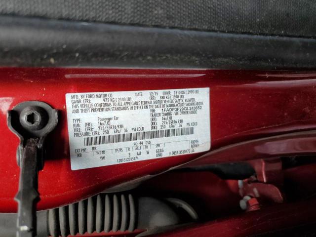 Photo 10 from auction – 2016 FORD FOCUS SE with VIN 1FADP3F29GL243652