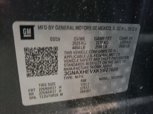 Photo 10 from auction – 2019 CHEVROLET EQUINOX LS with VIN 3GNAXHEVXKS627620