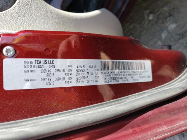Photo 10 from auction – 2019 DODGE GRAND CARA with VIN 2C4RDGBG3KR657043