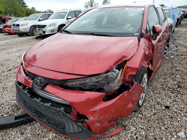 Photo 2 from auction – 2021 TOYOTA COROLLA LE with VIN JTDEPMAE9MJ135996