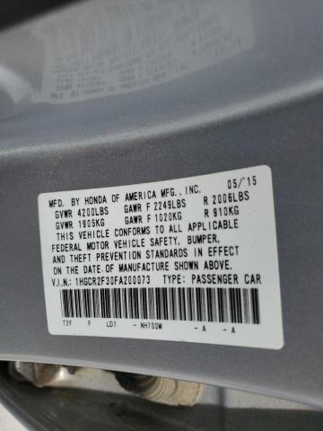 Photo 10 from auction – 2015 HONDA ACCORD LX with VIN 1HGCR2F30FA200073