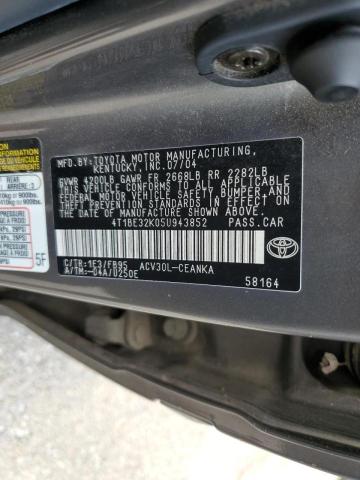 Photo 10 from auction – 2005 TOYOTA CAMRY LE with VIN 4T1BE32K05U943852