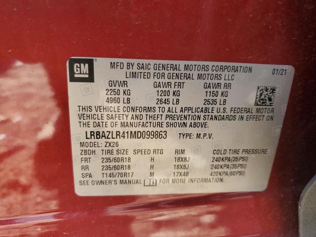 Photo 10 from auction – 2021 BUICK ENVISION P with VIN LRBAZLR41MD099863