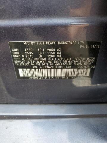 Photo 10 from auction – 2017 SUBARU LEGACY 2.5 with VIN 4S3BNAN65H3039139