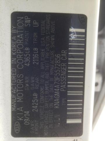 Photo 10 from auction – 2015 KIA OPTIMA LX with VIN KNAGM4A73F5572856