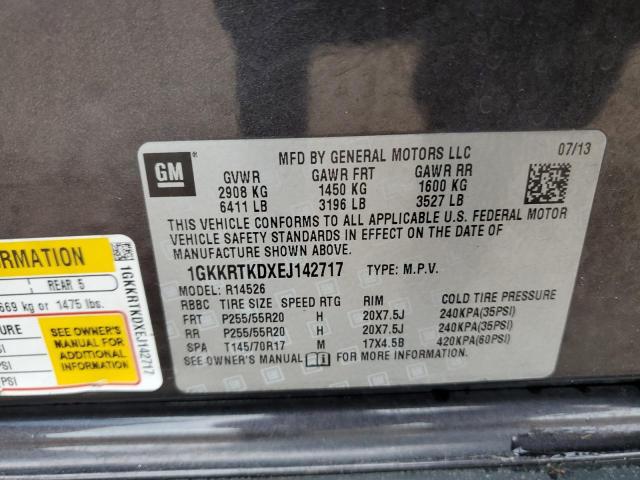 Photo 10 from auction – 2014 GMC ACADIA DEN with VIN 1GKKRTKDXEJ142717