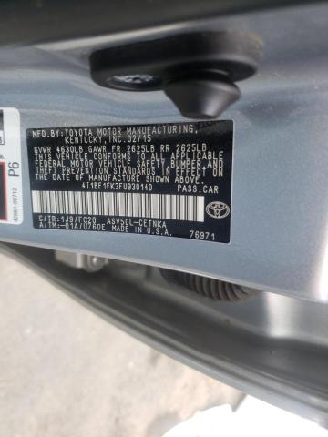 Photo 10 from auction – 2015 TOYOTA CAMRY LE with VIN 4T1BF1FK3FU930140
