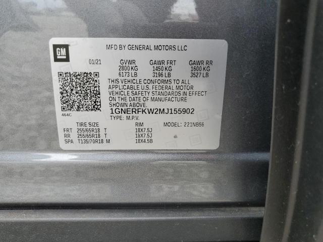 Photo 10 from auction – 2021 CHEVROLET TRAVERSE L with VIN 1GNERFKW2MJ155902