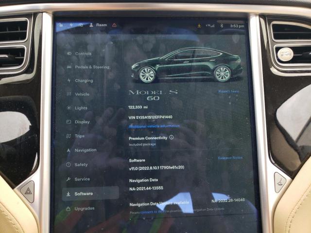 Photo 8 from auction – 2014 TESLA MODEL S with VIN 5YJSA1S12EFP41440