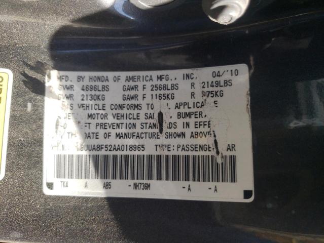 Photo 10 from auction – 2010 ACURA TL with VIN 19UUA8F52AA018965