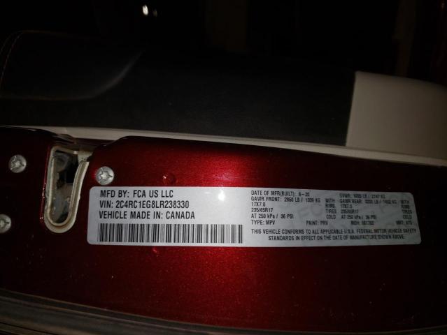 Photo 10 from auction – 2020 CHRYSLER PACIFICA T with VIN 2C4RC1EG8LR238330