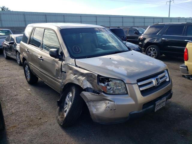 HONDA PILOT LX 2006 with VIN 5FNYF28176B005944 - Photo from auction