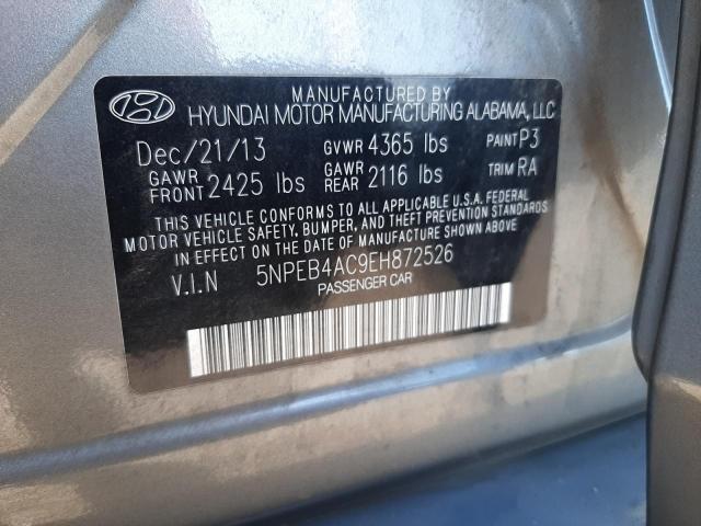 Photo 10 from auction – 2014 HYUNDAI SONATA GLS with VIN 5NPEB4AC9EH872526