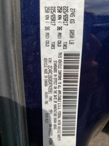 Photo 10 from auction – 2013 CHRYSLER TOWN & COU with VIN 2C4RC1BG8DR743581