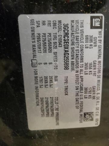 Photo 10 from auction – 2010 CHEVROLET SILVERADO with VIN 3GCRCSE0XAG255898