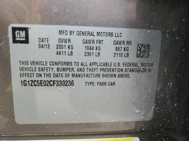 Photo 10 from auction – 2012 CHEVROLET MALIBU 1LT with VIN 1G1ZC5E02CF330236