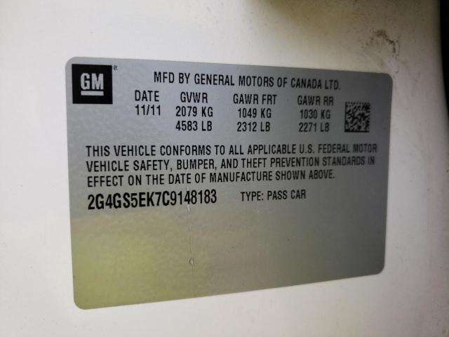 Photo 10 from auction – 2012 BUICK REGAL PREM with VIN 2G4GS5EK7C9148183