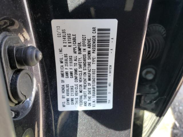 Photo 10 from auction – 2013 ACURA TL TECH with VIN 19UUA8F51DA011932