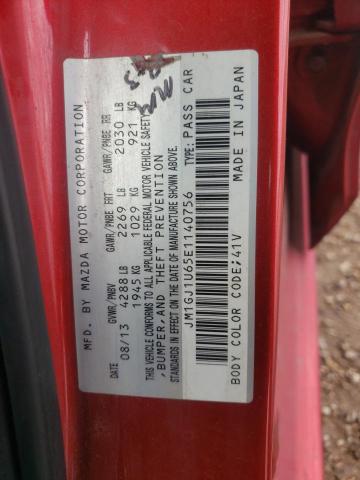 Photo 10 from auction – 2014 MAZDA 6 with VIN JM1GJ1U65E1140756