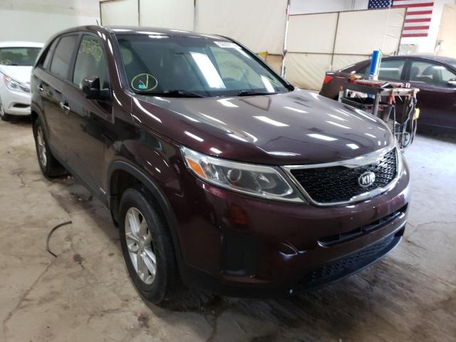 KIA SORENTO LX 2015 with VIN 5XYKTCA67FG654792 - Photo from auction