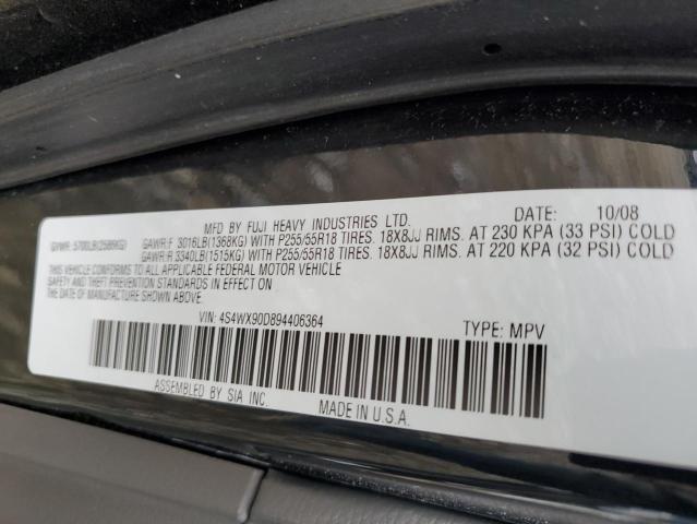 Photo 10 from auction – 2009 SUBARU TRIBECA LI with VIN 4S4WX90D894406364