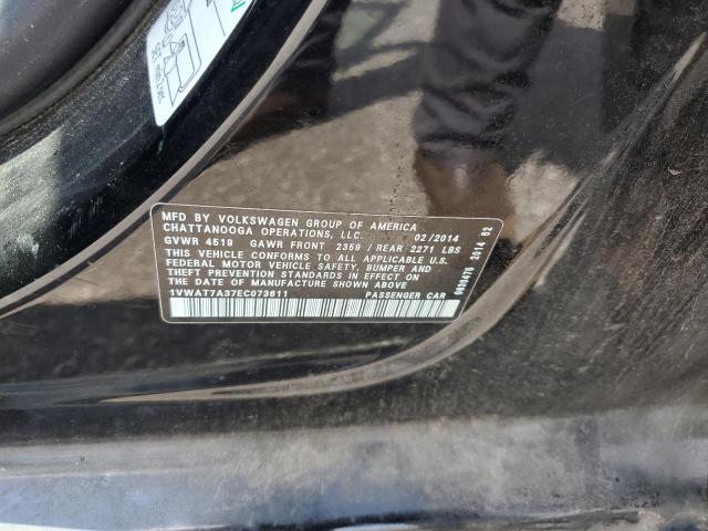 Photo 10 from auction – 2014 VOLKSWAGEN PASSAT S with VIN 1VWAT7A37EC073611