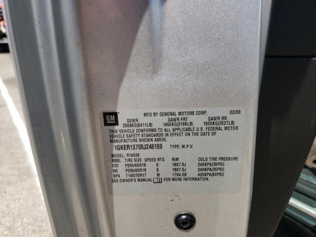 Photo 10 from auction – 2008 GMC ACADIA SLE with VIN 1GKER13708J248169
