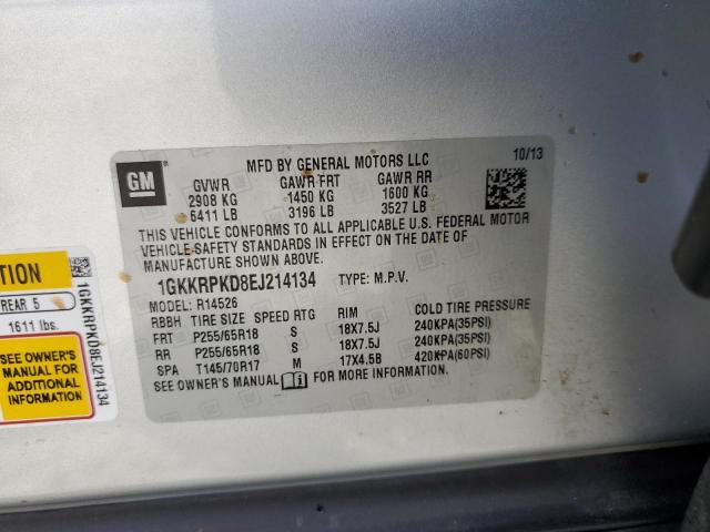 Photo 10 from auction – 2014 GMC ACADIA SLE with VIN 1GKKRPKD8EJ214134