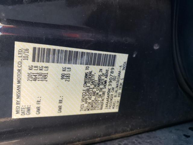 Photo 10 from auction – 2017 NISSAN MAXIMA 3.5 with VIN 1N4AA6AP0HC390789